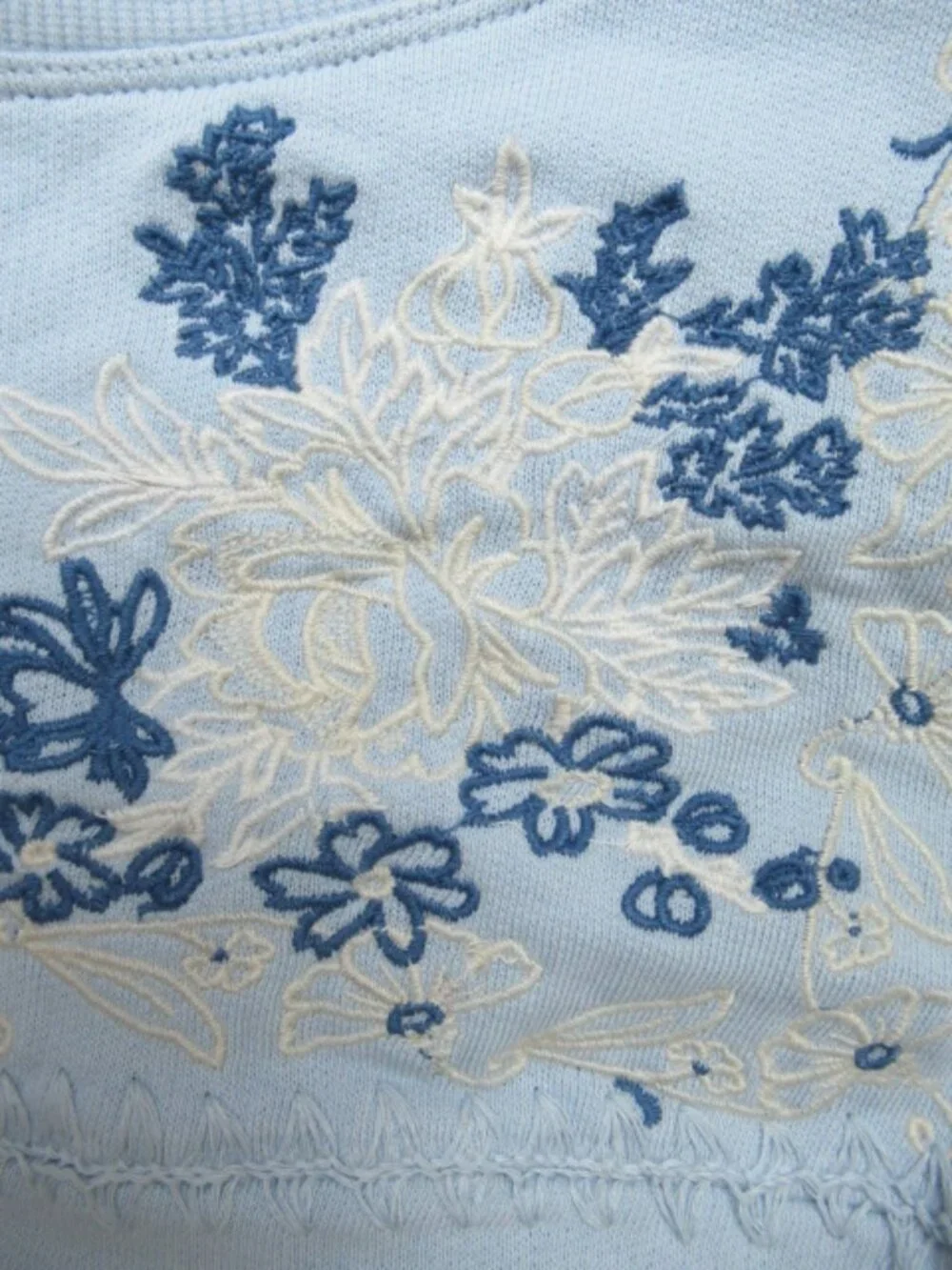 By Anthropologie Boho Balloon-Sleeve Top Sky Blue Nantucket Breeze XL